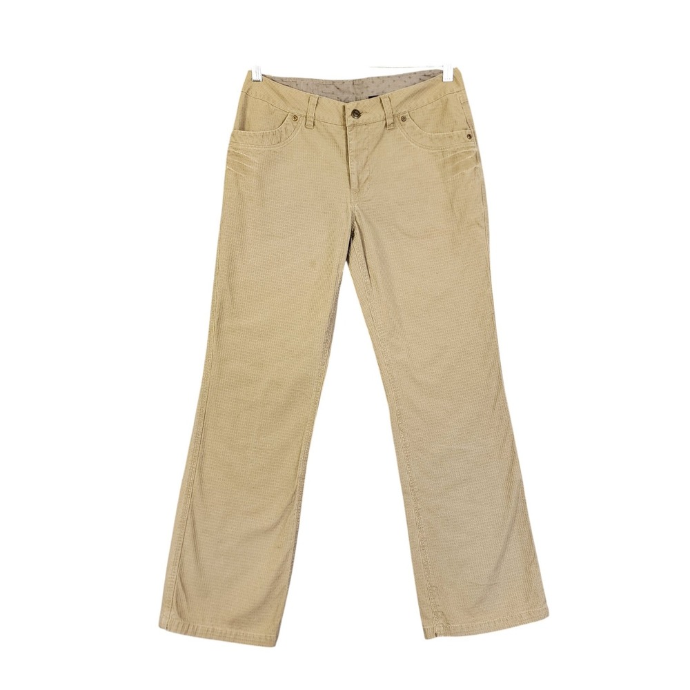 Kavu Womens Ripstop Pants Size 8 Khaki Mid Rise Cotton Hiking Gorpcore Outdoors